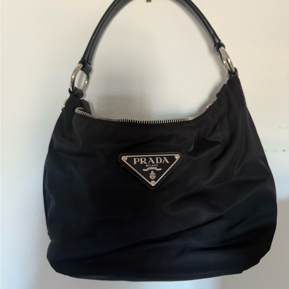 Authentic Prada Black Hobo Bag